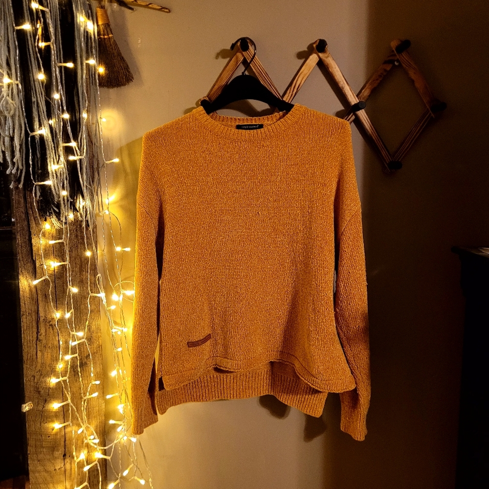 Cozy Burnt Orange Simply Southern Sweater